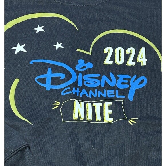 Disneyland After Dark Disney Channel Nite 2024 Sweatshirt Large Black NWOT - Picture 2 of 5
